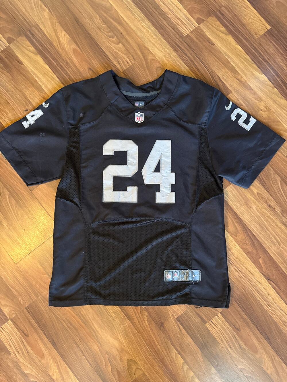 2017-2018 Oakland Raiders Marshawn Lynch #24 Nike NFL Jersey Size 48 XL
